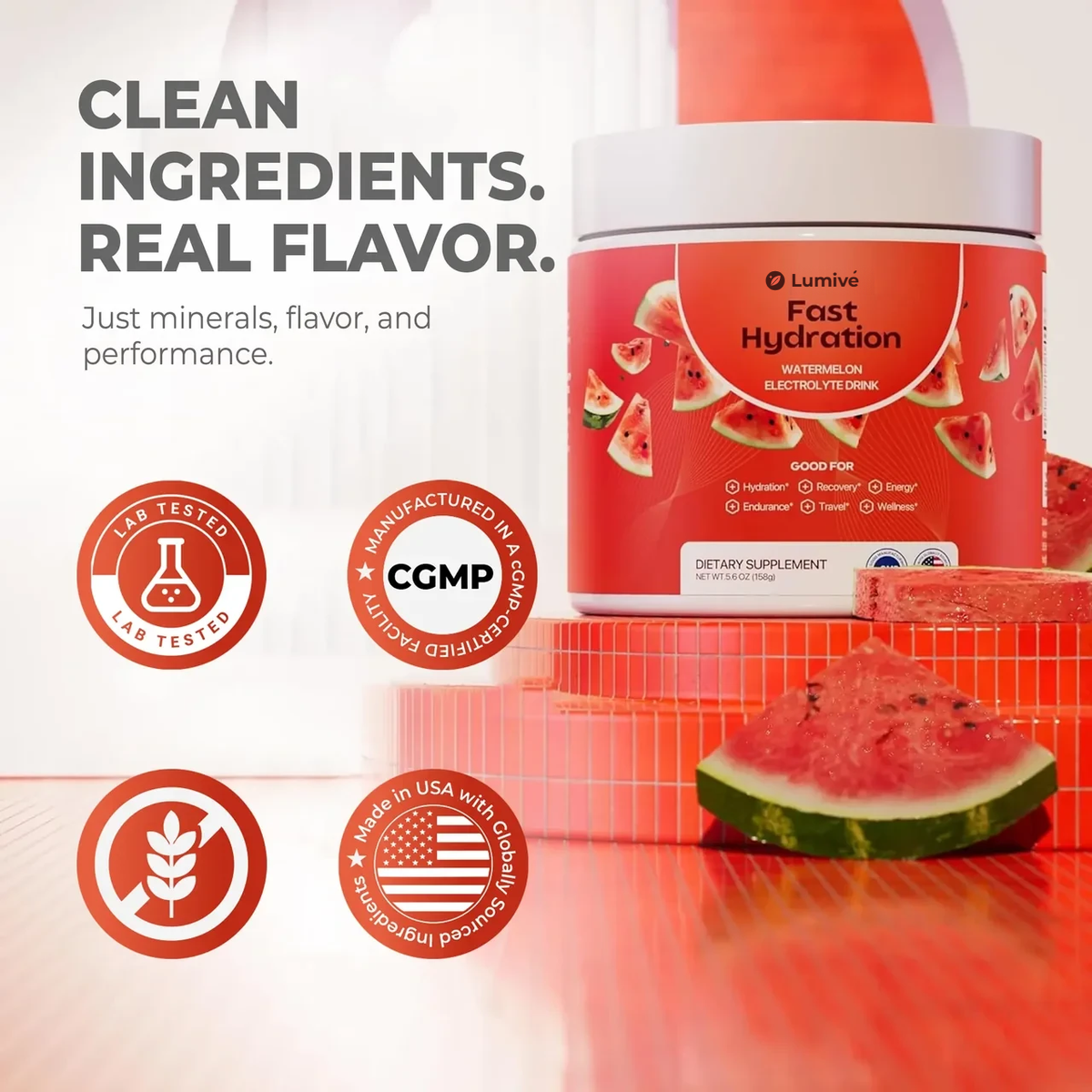 Lumivé Electrolyte – clean ingredients, real flavor