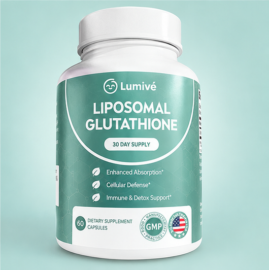 Lumivé Liposomal Glutathione bottle, 60 capsules, 30-day supply