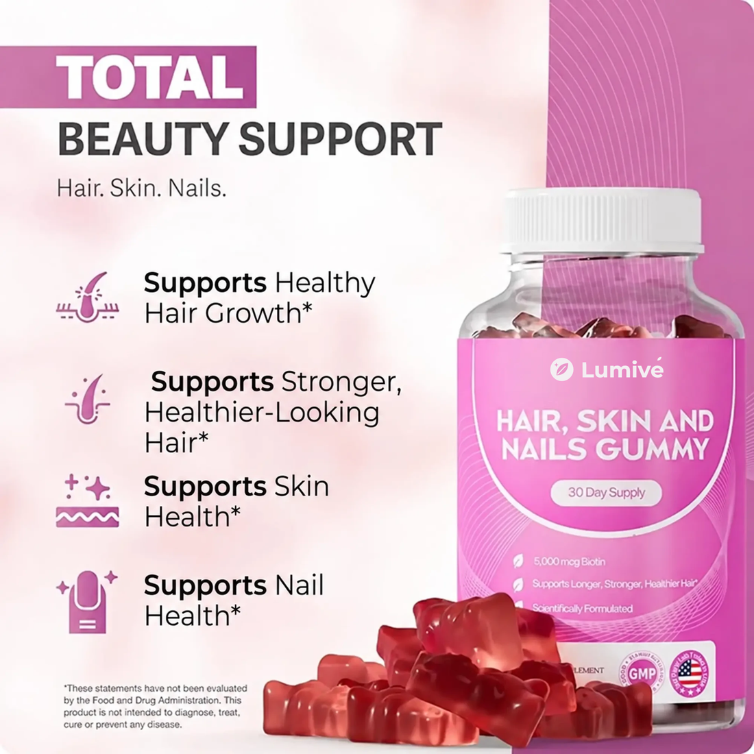 Lumivé Biotin Gummies – total beauty support