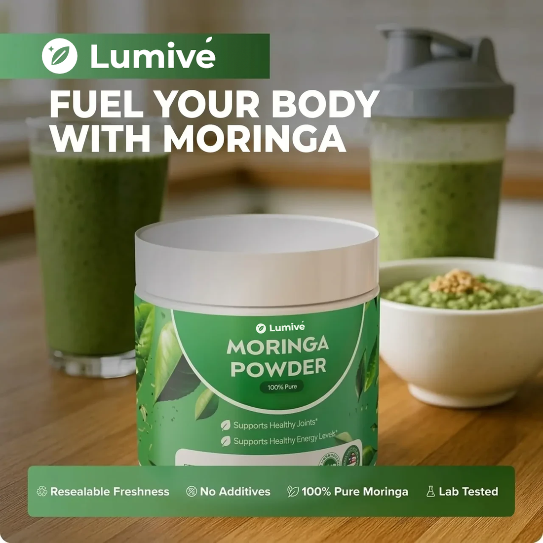 Lumivé Pure Moringa Powder – fuel your body with moringa
